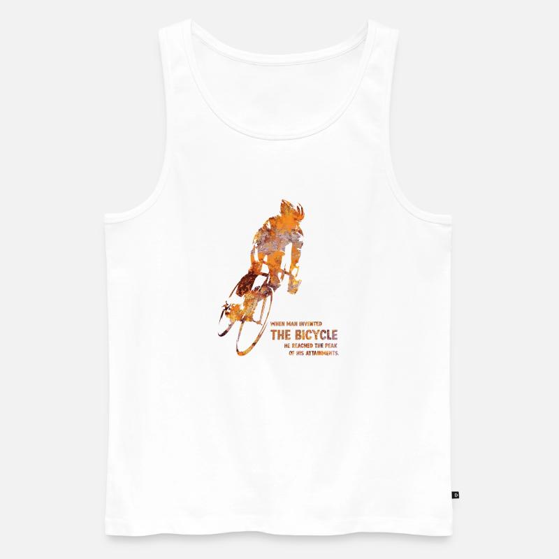 Der Biker - Männer Premium Bio Tank Top - Weiß