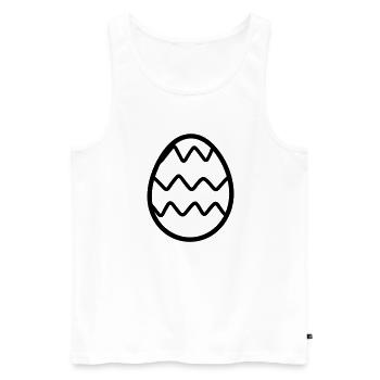 Ei - Männer Premium Bio Tank Top - Weiß - Vorne - AI Model Male 178 light (178cm)