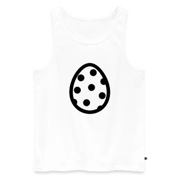 Ei - Männer Premium Bio Tank Top - Weiß - Vorne - AI Model Male 178 light (178cm)
