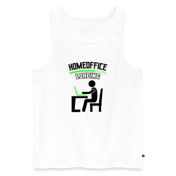 Work Office Home Office Loading - Men's Premium Organic Tank Top - white - Front - AI Model Male 178 light (178cm)