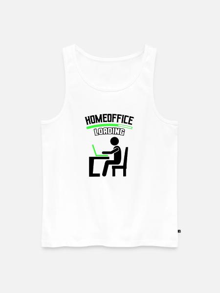 Arbeit Büro Homeoffice Loading - Männer Premium Bio Tank Top - Weiß