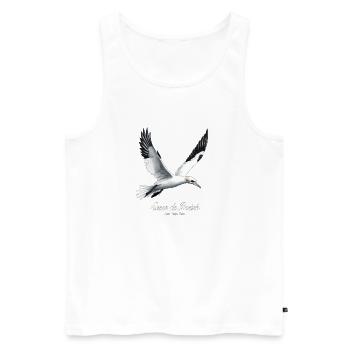fou de bassan - coeur de breizh - Débardeur bio Premium Homme - blanc - Devant - Michal (187cm)