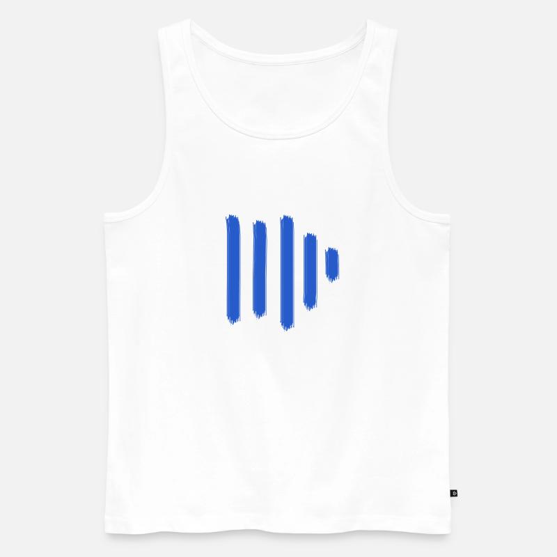 Sound Paint Bars - Männer Premium Bio Tank Top - Weiß