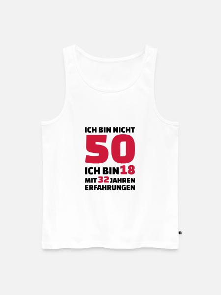 50 Geburtstag - Männer Premium Bio Tank Top - Weiß