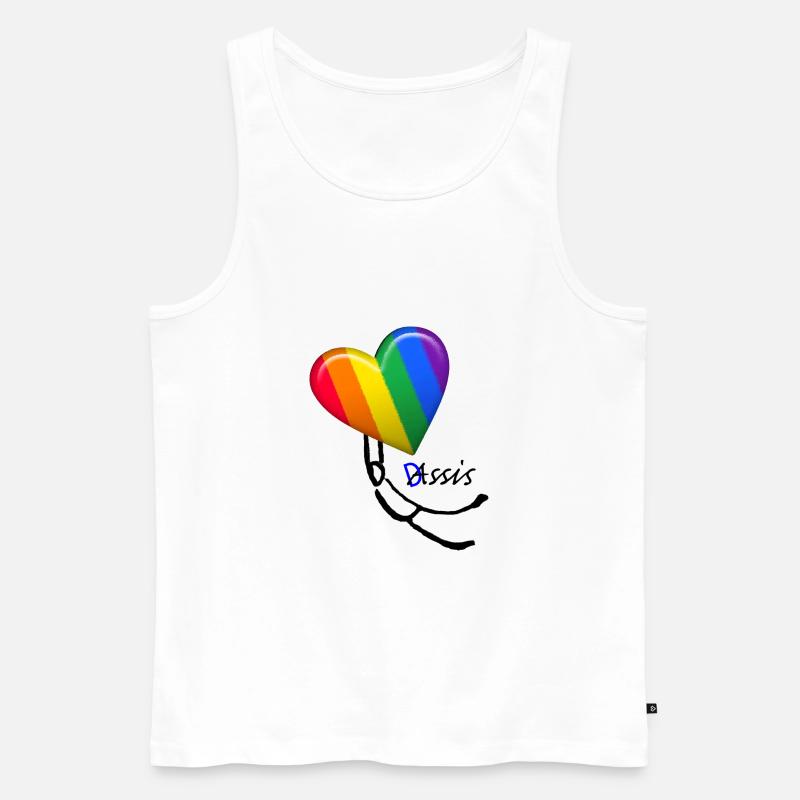 fly - Männer Premium Bio Tank Top - Weiß