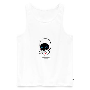 eva - Männer Premium Bio Tank Top - Weiß - Vorne - AI Model Male 178 light (178cm)