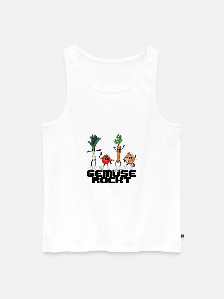 gemuse rockt - Männer Premium Bio Tank Top - Weiß