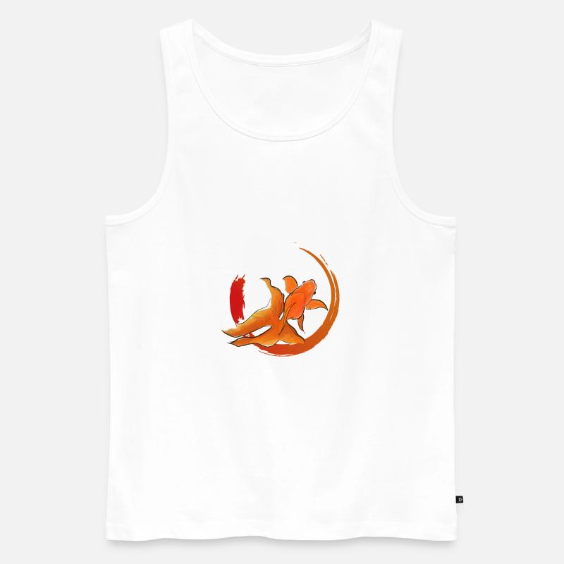 Goldfisch - Männer Premium Bio Tank Top - Weiß