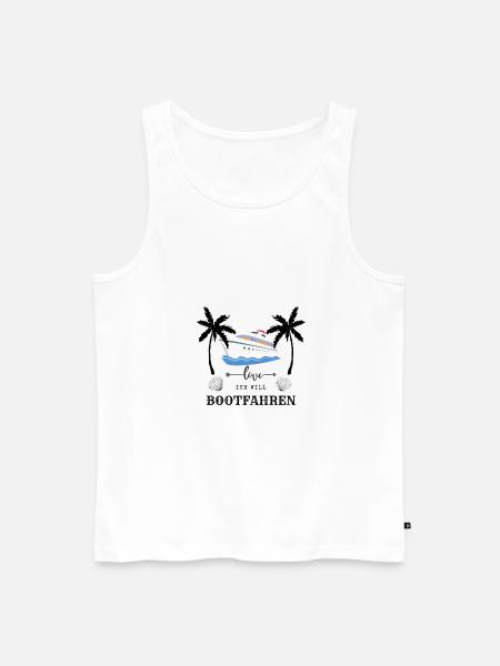 Ich Will Bootfahren - Männer Premium Bio Tank Top - Weiß