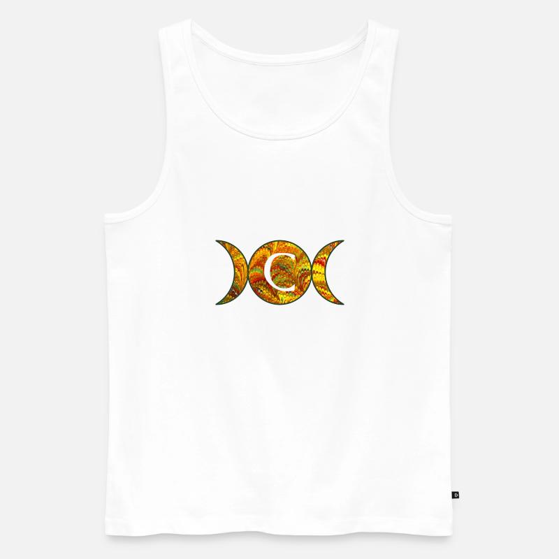mondphasen e 38 c - Männer Premium Bio Tank Top - Weiß