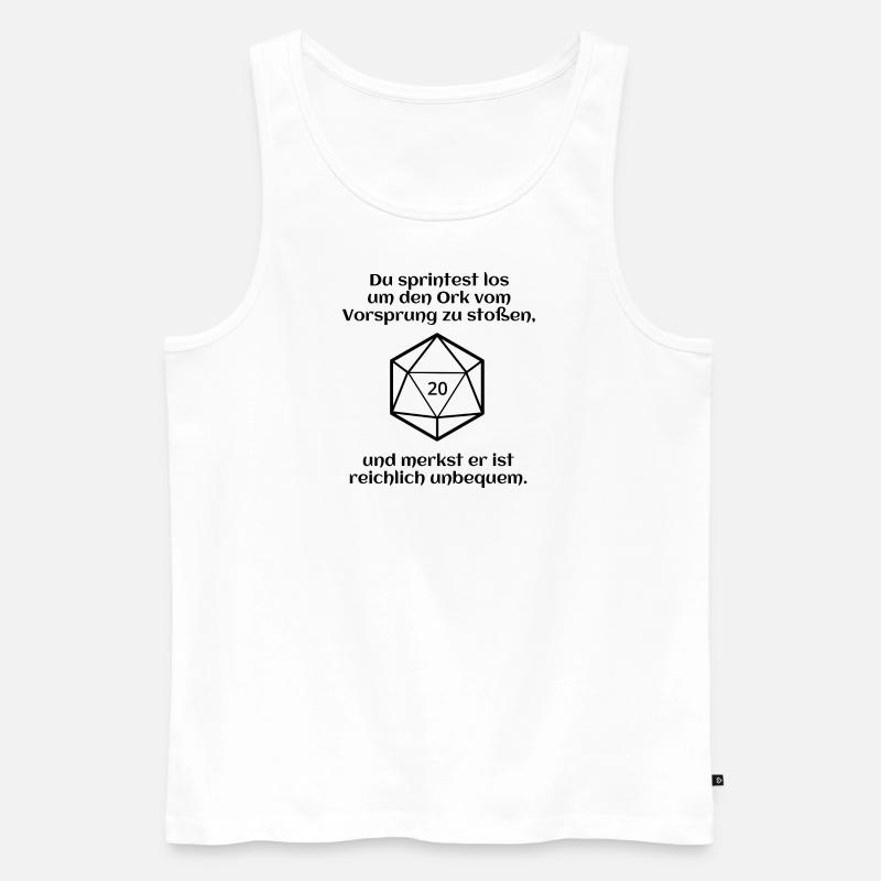 W20 - Ork - Rammen - Pech - Männer Premium Bio Tank Top - Weiß