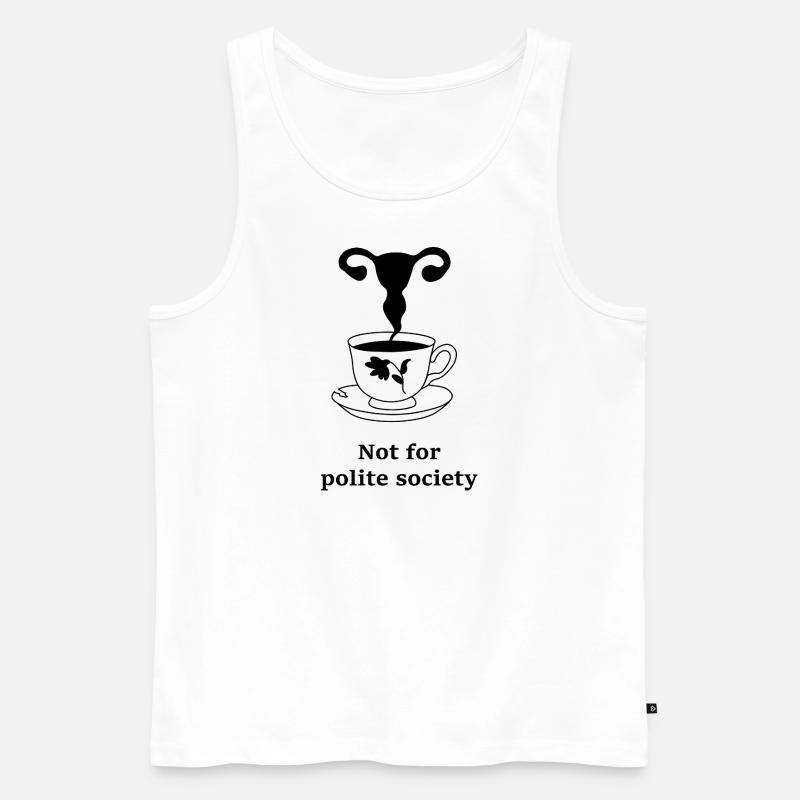 Wirkung der Eierstöcke - Männer Premium Bio Tank Top - Weiß