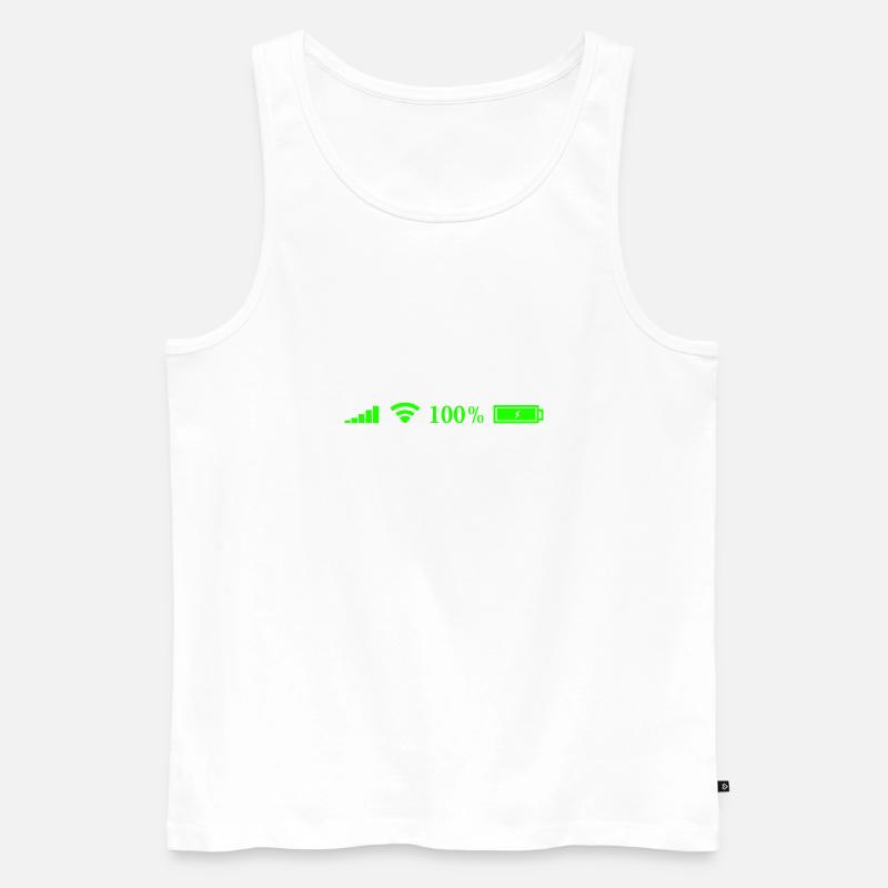 Internet - Männer Premium Bio Tank Top - Weiß