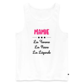 Großmütter / Oma / Mami / Großmutter / Mamy - Männer Premium Bio Tank Top - Weiß - Vorne - AI Model Male 178 light (178cm)