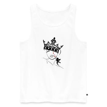 larmes à cupidon - Débardeur bio Premium Homme - blanc - Devant - Michal (187cm)