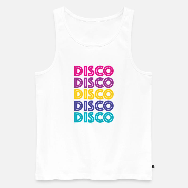 Disco Disco Disco - Männer Premium Bio Tank Top - Weiß