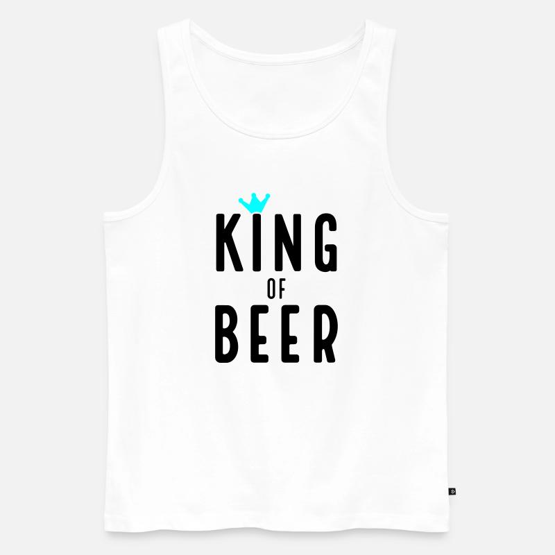 Abstrakte Kunst Inspirierte Farbexplosion - Männer Premium Bio Tank Top - Weiß