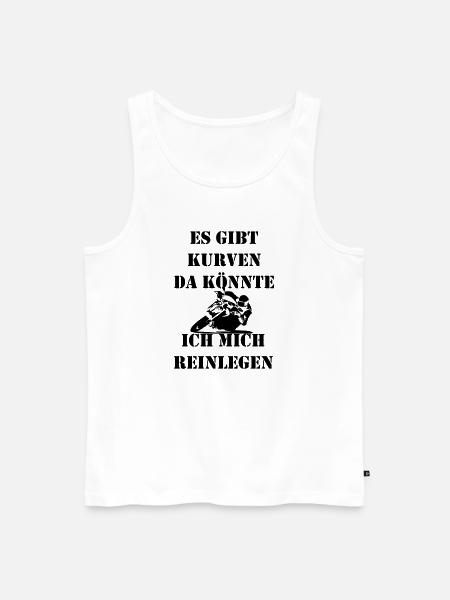 kurven reinlegen  - Männer Premium Bio Tank Top - Weiß