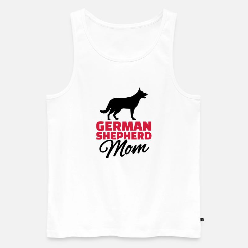 Schäferhund - Männer Premium Bio Tank Top - Weiß