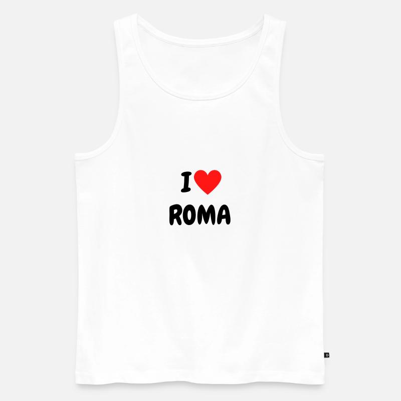 ROM - Männer Premium Bio Tank Top - Weiß