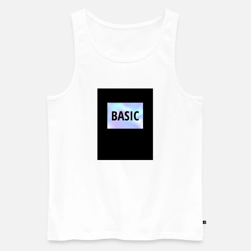 Basic - Männer Premium Bio Tank Top - Weiß