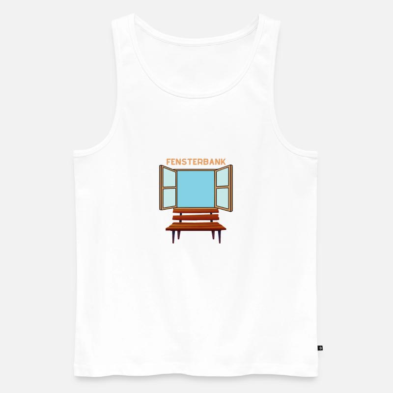 Window sill - Men's Premium Organic Tank Top - white