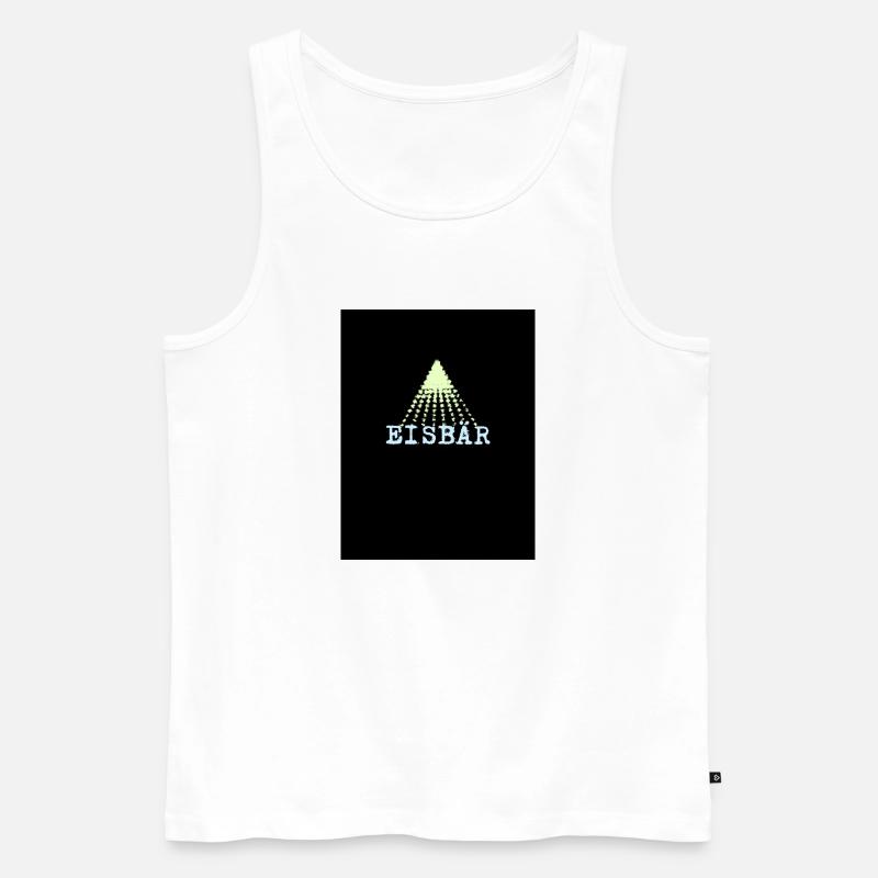 Eisbär - Männer Premium Bio Tank Top - Weiß