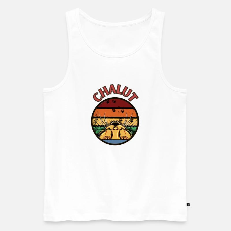 Alte Schleppnetze - Männer Premium Bio Tank Top - Weiß