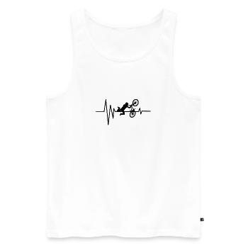 MountianBiker - Männer Premium Bio Tank Top - Weiß - Vorne - AI Model Male 178 light (178cm)