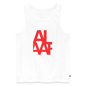 Alaay Style 2 - Männer Premium Bio Tank Top - Weiß - Vorne - AI Model Male 178 light (178cm)