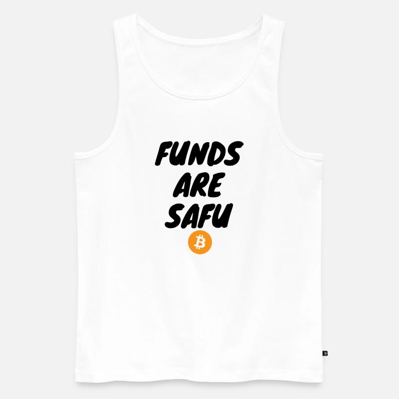 Krypto Funds Are Safu - Männer Premium Bio Tank Top - Weiß