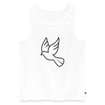Dove - Men's Premium Organic Tank Top - white - Front - AI Model Male 178 light (178cm)