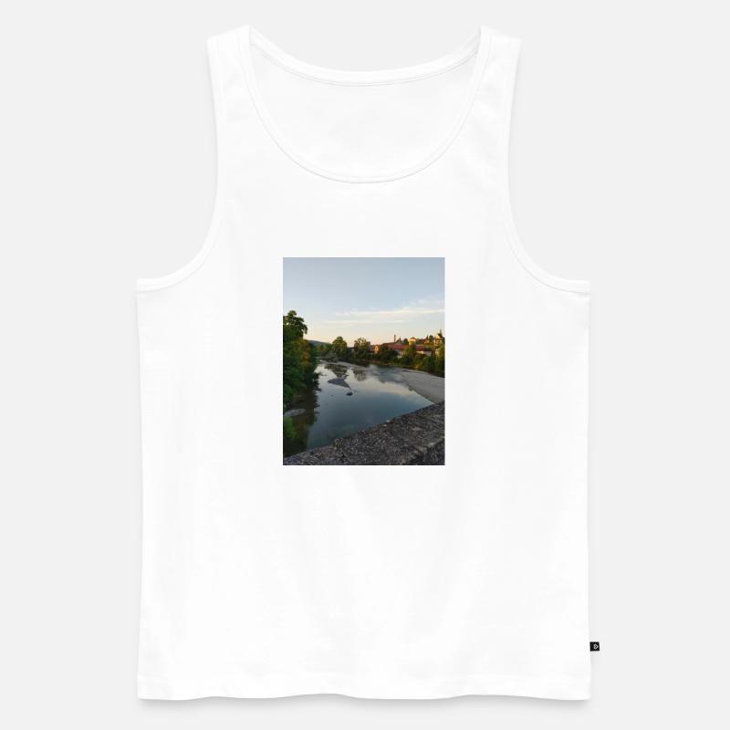 Abendstimmung - Männer Premium Bio Tank Top - Weiß