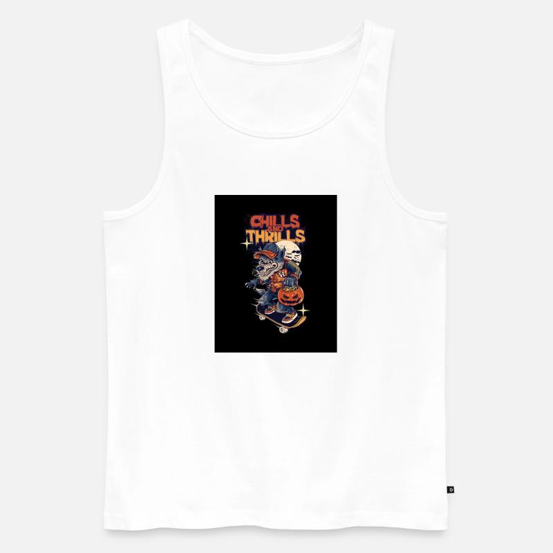 Halloween - Männer Premium Bio Tank Top - Weiß
