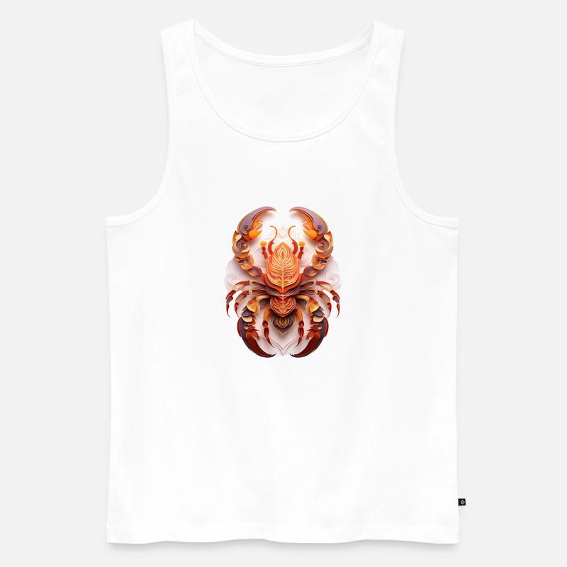 Sternzeichen Scorpion - Männer Premium Bio Tank Top - Weiß