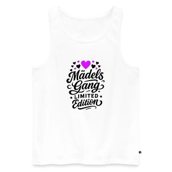 Mädels Gang Frauen Spruch - Männer Premium Bio Tank Top - Weiß - Vorne - Michal (187cm)