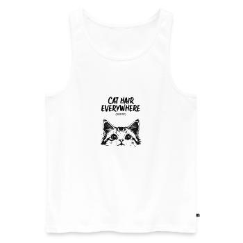Lippen Mund Kuss Geschenk - Männer Premium Bio Tank Top - Weiß - Vorne - Michal (187cm)