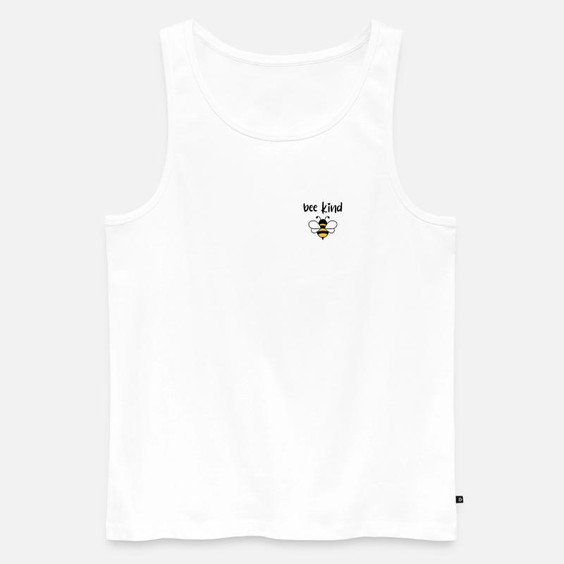 Biene Kind Imker Geschenk - Männer Premium Bio Tank Top - Weiß