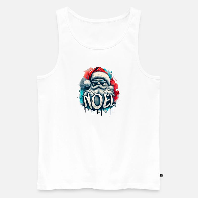 Noel - Männer Premium Bio Tank Top - Weiß