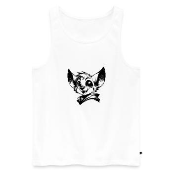 Drôle d’enfants chauve-souris vampire dessin - Débardeur bio Premium Homme - blanc - Devant - Michal (187cm)