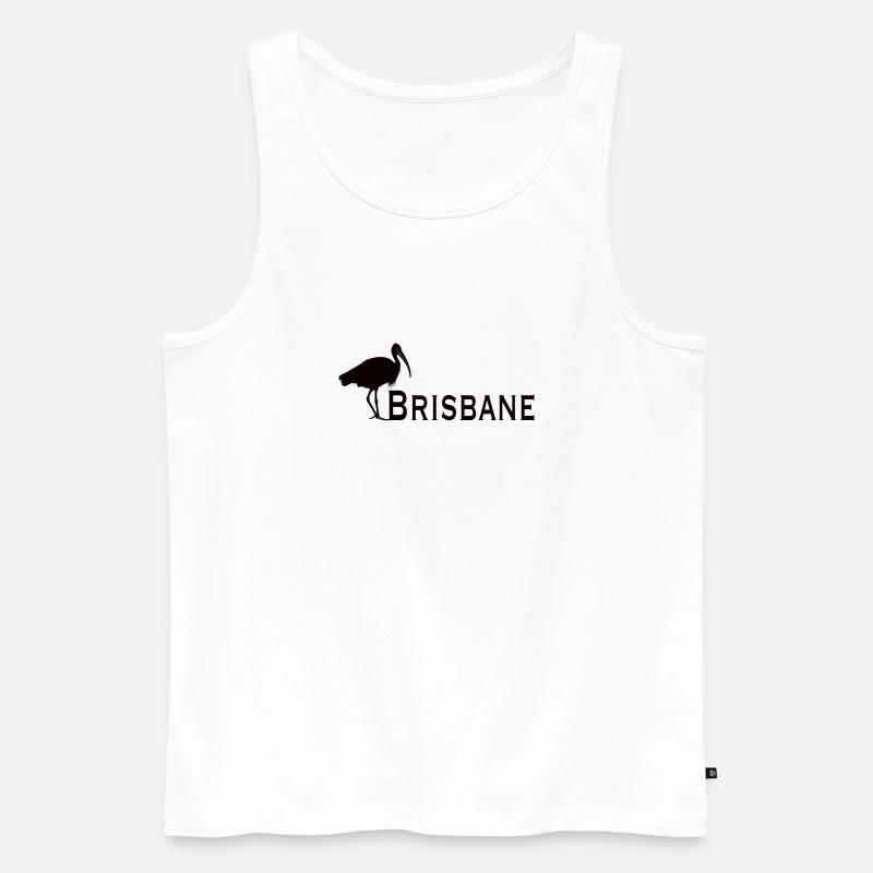 Bin Chicken Brisbane - Männer Premium Bio Tank Top - Weiß