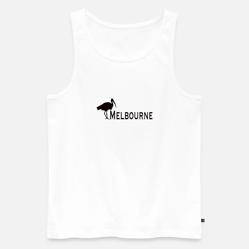 Bin Chicken Melbourne - Männer Premium Bio Tank Top - Weiß