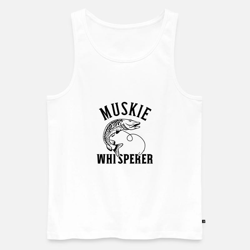 Hecht - Männer Premium Bio Tank Top - Weiß