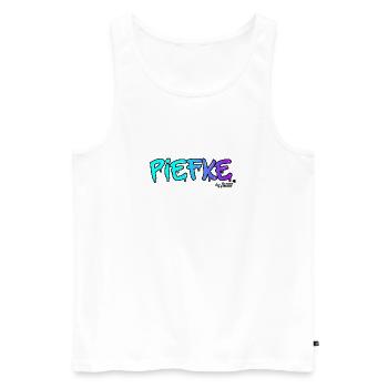 Piefke Berlin - Männer Premium Bio Tank Top - Weiß - Vorne - Michal (187cm)