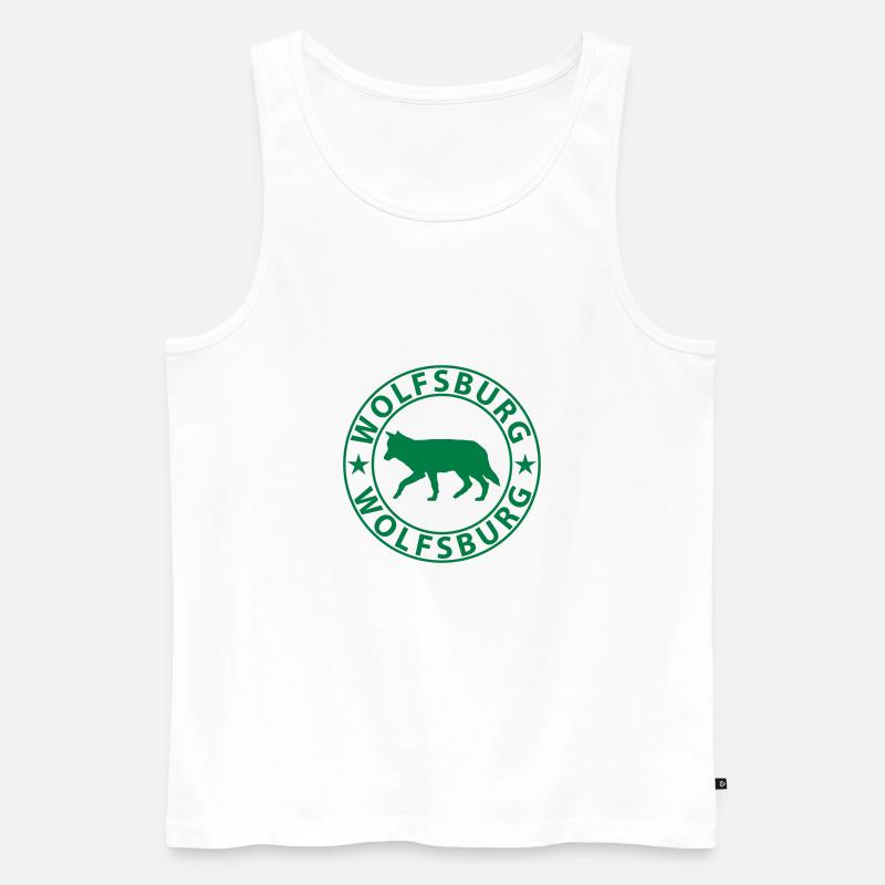 Wolfsburg - Männer Premium Bio Tank Top - Weiß