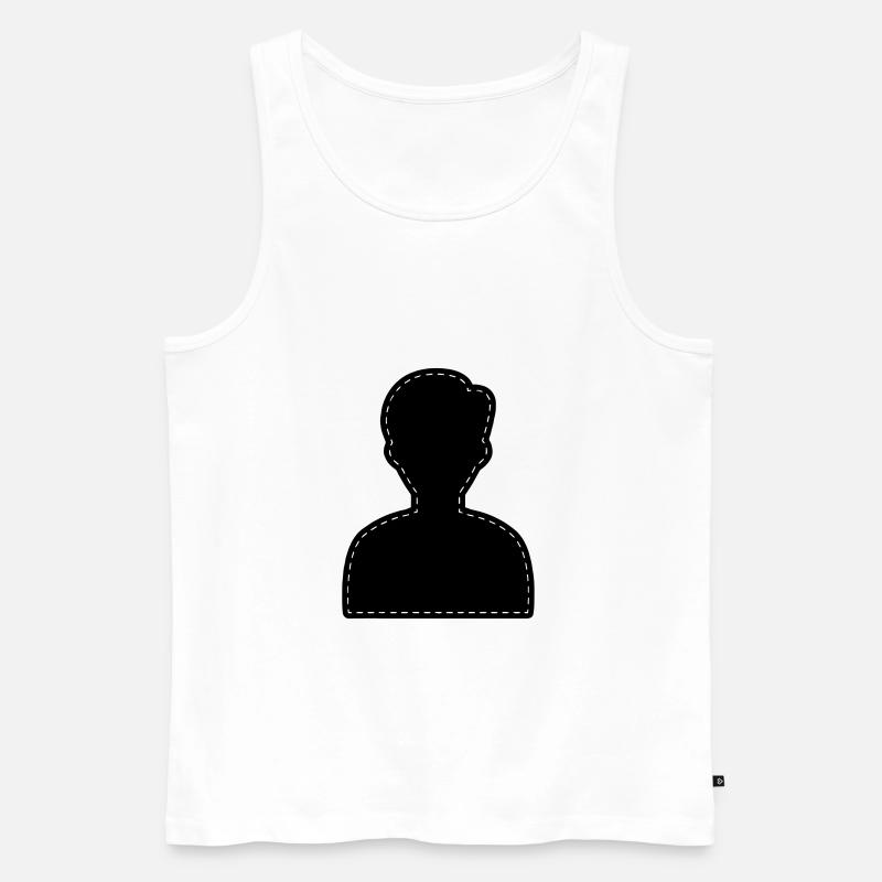 Icon Account Avatar - Männer Premium Bio Tank Top - Weiß