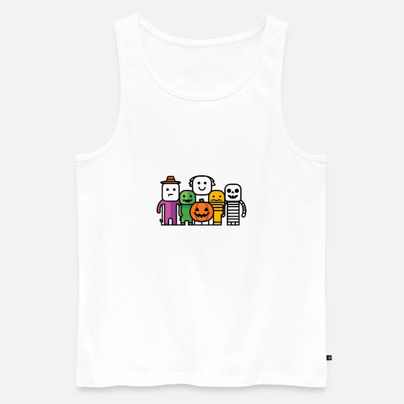 Halloween Party Comic - Männer Premium Bio Tank Top - Weiß