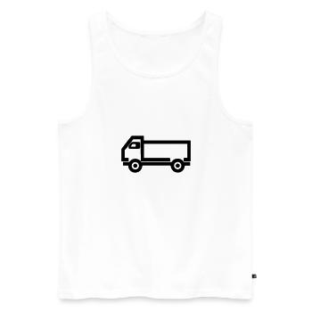 Camion - Débardeur bio Premium Homme - blanc - Devant - Michal (187cm)