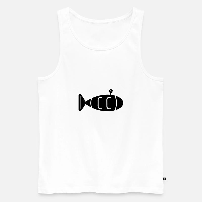 U-Boot-Boot - Männer Premium Bio Tank Top - Weiß
