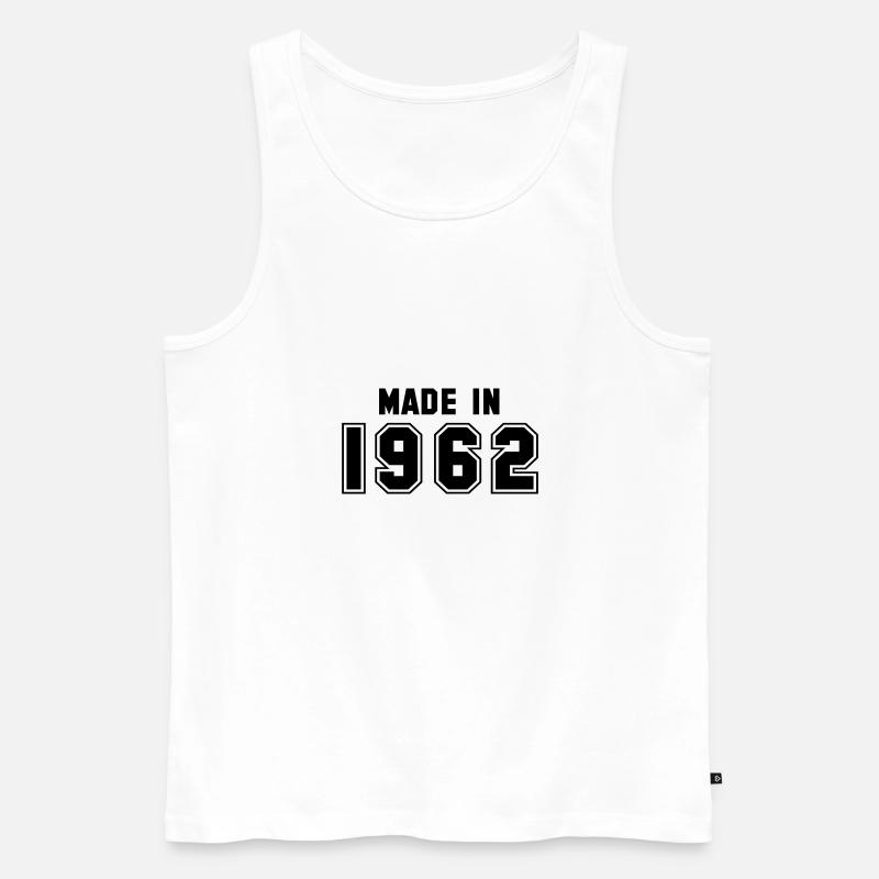 1962 - Männer Premium Bio Tank Top - Weiß